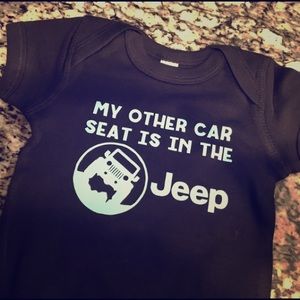 My Other Car Seat is in the Jeep - Baby Bodysuit